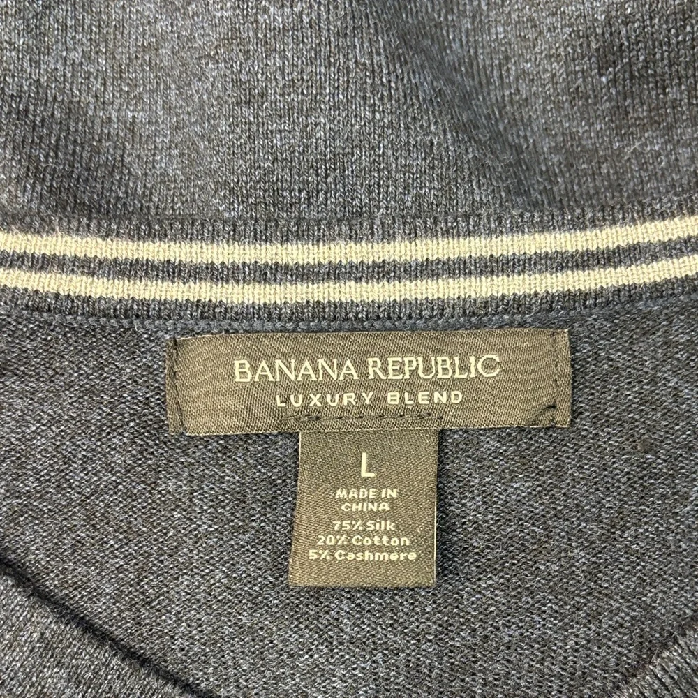 Banana Republic Navy V-Neck Sweater